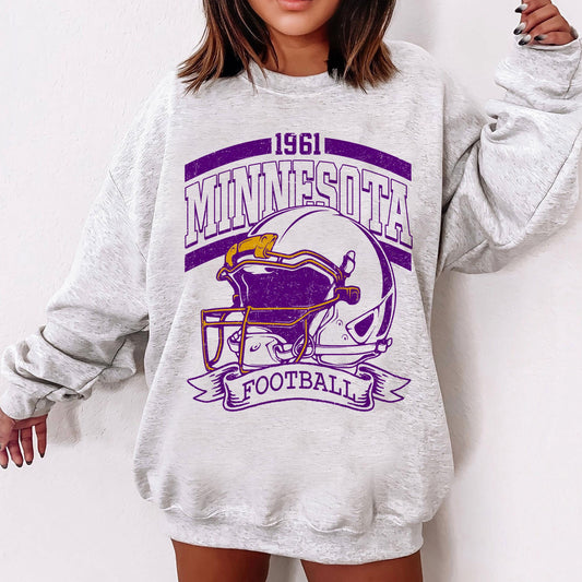 Vintage 90s Style Minnesota Football Sweatshirt, Game Day Shirt, Minnesota Team Football Shirt, Sunday Minnesota, Minnesota Football