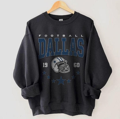 Vintage Dallas Football Sweatshirt, Trendy Dallas Football Fan Gift, Dallas Game Day Shirt, Dallas Shirt, Game Day Shirt.