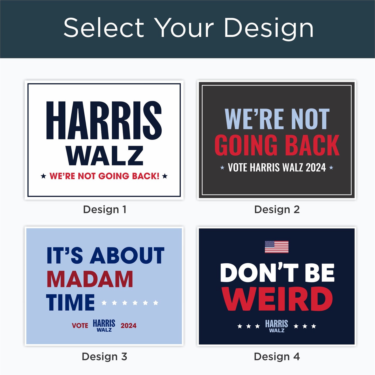 Harris Walz Political Yard Sign | 2024 Election | Kamala for President