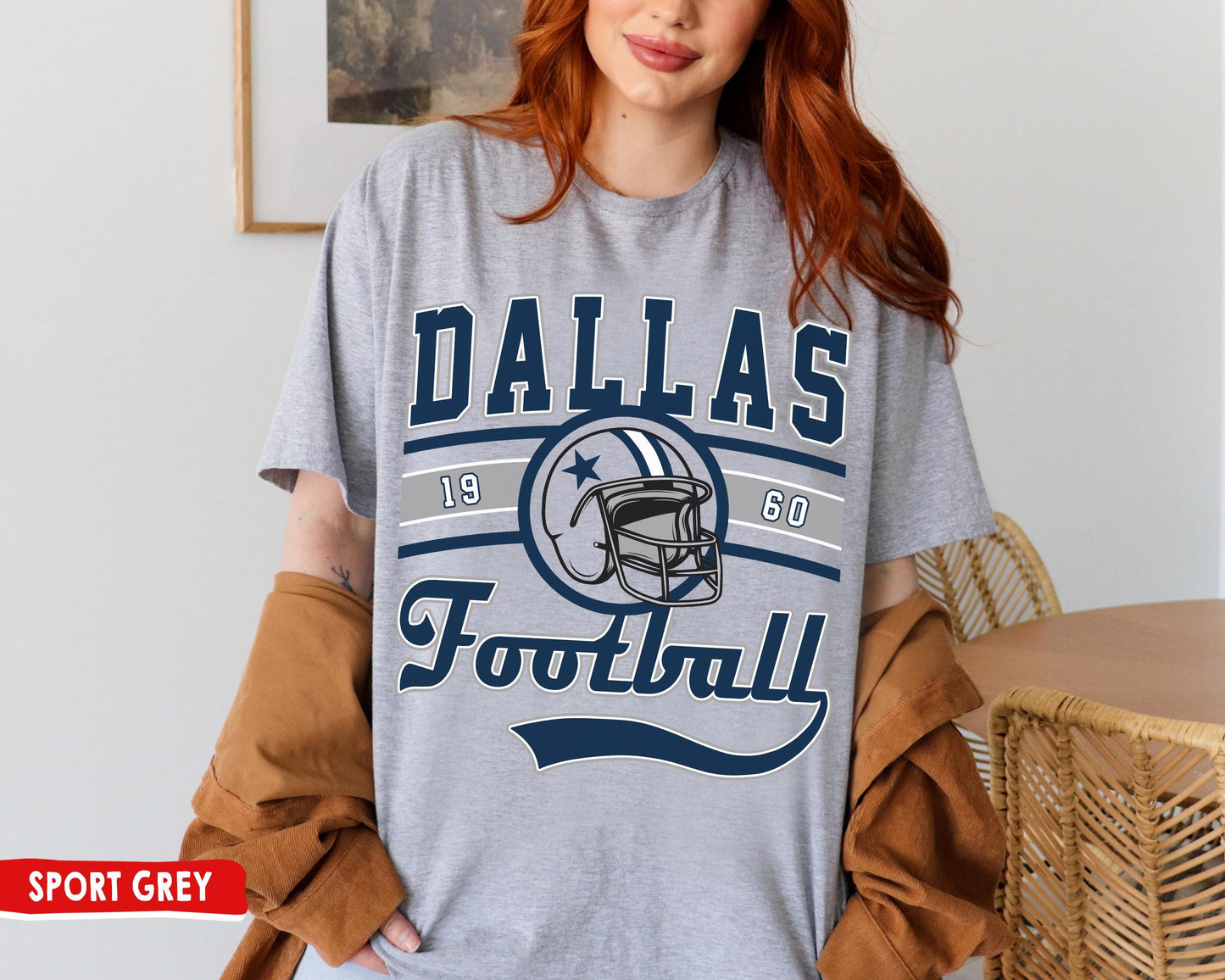 Dallas Football T-Shirt \ Sweatshirt, Vintage Style Dallas Football Shirt, Cowboy Sweatshirt, Dallas Shirt, Football Shirt, Dallas Fans