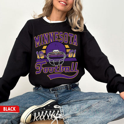 Minnesota Football Crewneck Sweatshirt / T-Shirt, Vintage Viking Sweatshirt, Minnesota Sunday Football