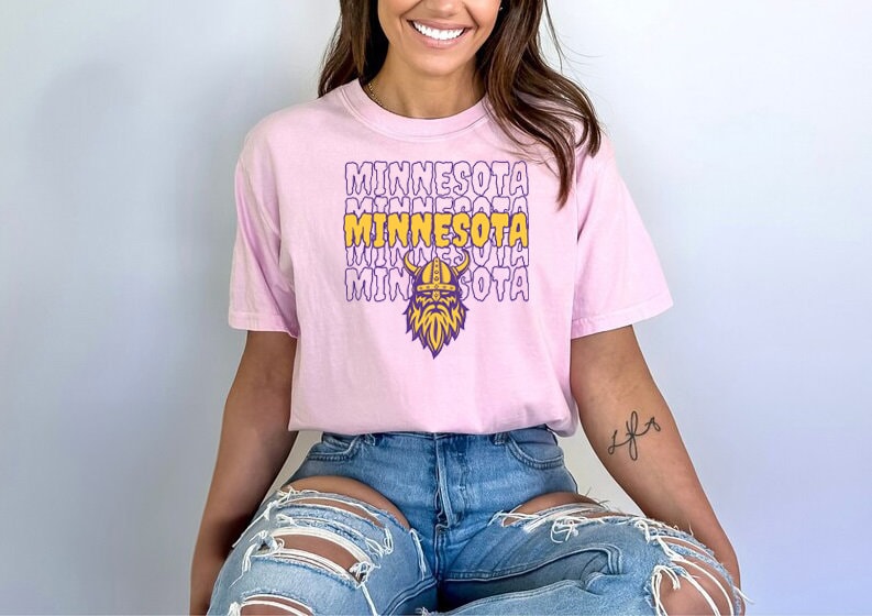 Minnesota Football Team Unisex Shirt and Sweatshirt Gift Merch for The Vikes fan, Sunday Football Tee, Justin Jefferson Kirk Cousins