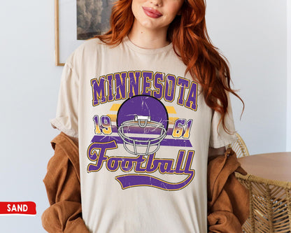 Minnesota Football Crewneck Sweatshirt / T-Shirt, Vintage Viking Sweatshirt, Minnesota Sunday Football