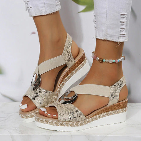 🔥Last Day Promotion 45% OFF Women’s Comfortable Orthopedic Wedge Open Toe Sandals