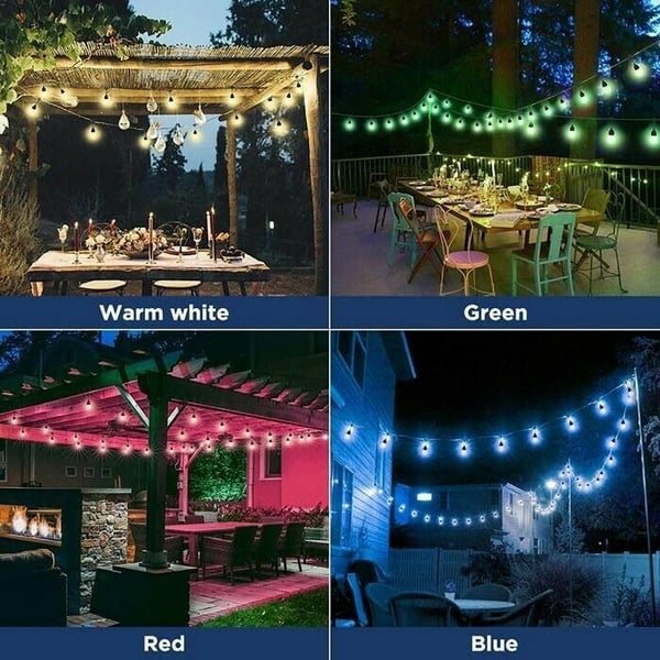 Waterproof Solar Powered LED Outdoor String Lights