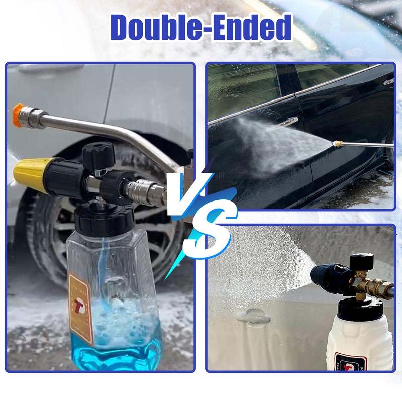 Tool Daily Pressure Washer Foam Cannon with Dual-Connector Accessory