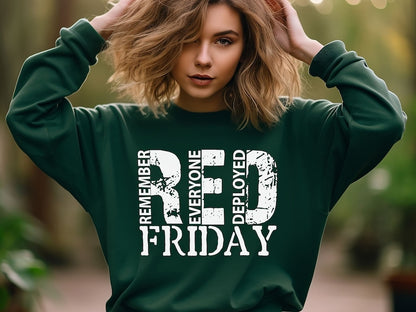 Red Friday Remember Everyone Deployed Sweatshirt, Red Friday Sweater, American Flag Us Veteran Sweatshirt, Red Friday Shirt, Veteran Shirt