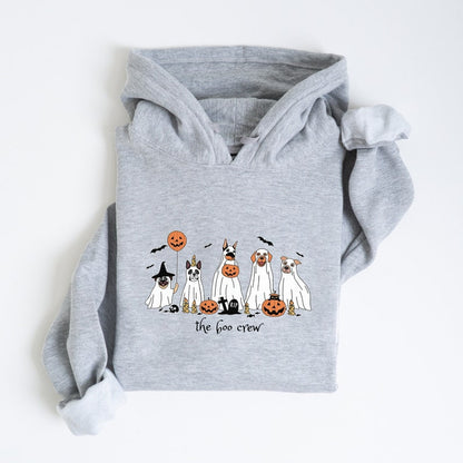 Halloween Dog Hoodie Cute Halloween Hoodie For Dog Lover The Boo Crew Hooded Sweater Vintage Spooky Season Hoodie Halloween Gift For Dog Mum