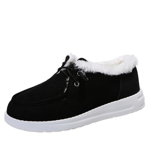 Women Comfy Slip-On Orthopedic Diabetic Walking Boots, Winter Warm Fur Lining Ankle Boots