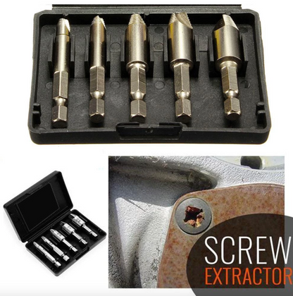 PREMIUM Hardened Screw Extractor [Set of 5 pcs]